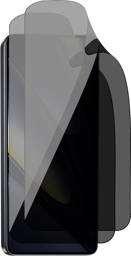 Privacy Screenprotector geschikt voor Poco F6 - 2x FlexGuard Screen Protector