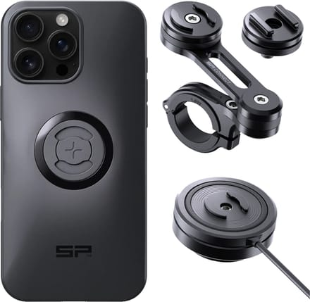 SP Connect Bundle SPC+ iPhone 16 Pro Max Moto Mount Pro Charging Anti Vibration