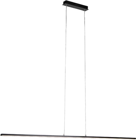 QAZQA Hanglamp Banda - Hanglamp - 1 lichts - 1185 mm - zwart