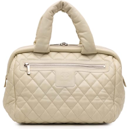 Tweedehands Gequilt Caviar Coco Cocoon Bowler Bag