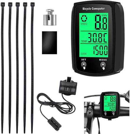 Kilometerteller Fiets - Snelheidsmeter - Fietscomputer Draadloos