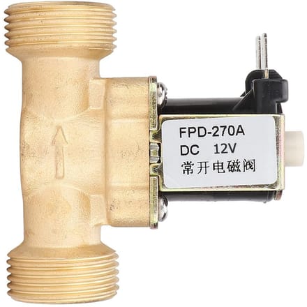 G3 4 Normaal Open Messing Solenoïde Elektromagnetische Klep Waterinlaat Schakelaar (DC12V) wit