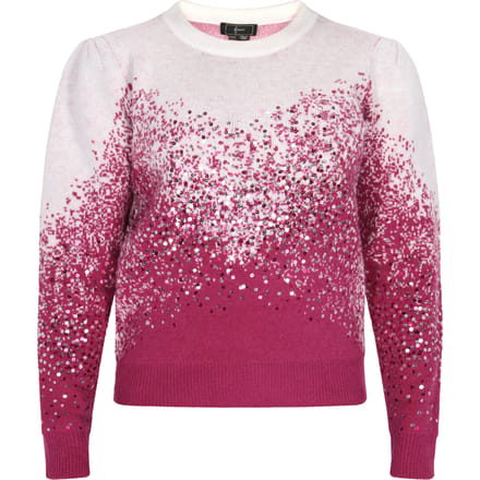 Faina Jumper Dames GEBROKEN WIT FUCHSIA