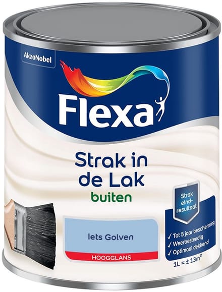 Flexa - Strak In De Lak Buitenlak Hoogglans - Iets Golven - Mengverf - 1 L