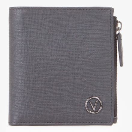 VALENTINO Leren Portemonnee Plama Wallet Nero Zwart