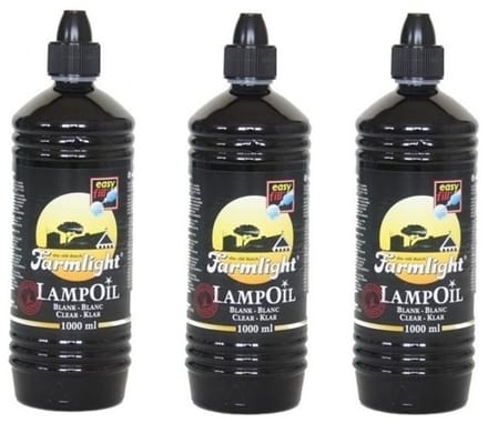 3x Lampenolie / fakkelolie -1 liter