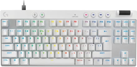 Logitech G PRO X TKL - Logitech Magnetic Analog - Linear - Gaming Toetsenbord - Zonder Numpad - Engels (US international) - Wit