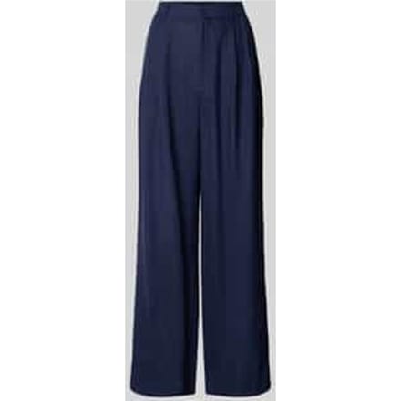 Wide leg bandplooibroek met steekzakken