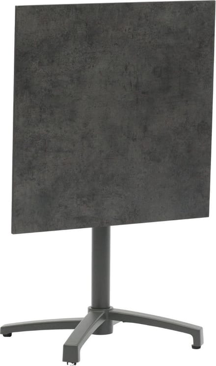 Inklapbare terrastafel Gent 70x70cm | Black & Grey