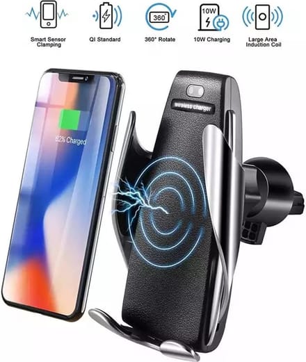 Smart Sensor Universele Telefoonhouder voor alle Smartphones & Met Wireless Charger & USB Type-C Kabel