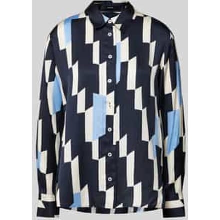 Regular fit blouse met doorknoopsluiting, model 'Zinnova'