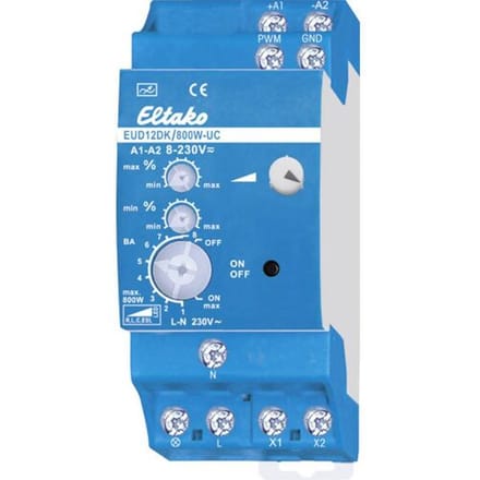 Eltako 21100810 DIN-rail dimmer Blauw