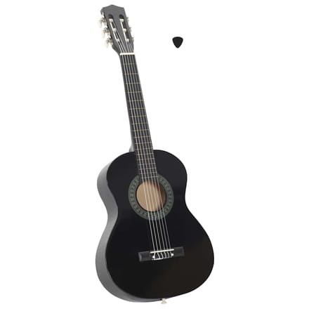 vidaXL - Gitaar - klassiek - beginner - en - kinderen - 1/2 - 34" - zwart