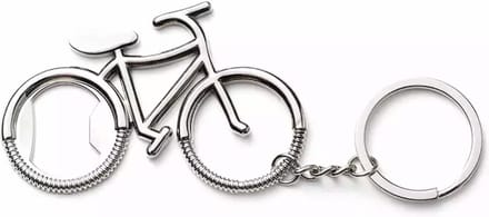 Flesopener /Sleutelhanger Fiets ( 7.5 x 5 cm )