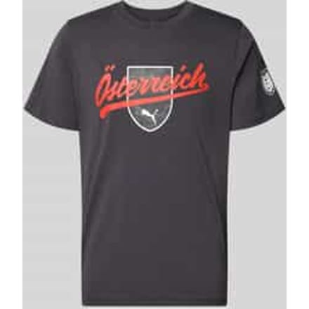 T-shirt met print en ronde hals