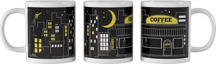 Fisura Mok Coffeeshop Magic 355 Ml Keramiek Wit