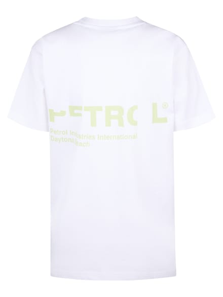 Petrol Industries - Jongens Backprint T-shirt Bayleaf - Wit