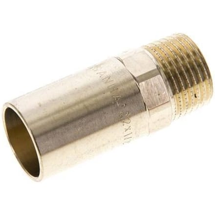 Perskoppeling - 22mm Buiseinde & R 1/2'' Buiseinde - Koperlegering