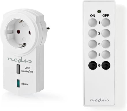 Stekker schakelaar met afstandsbediening - IP20 - 3600 Watt