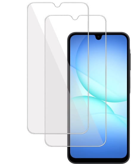 Screenprotector geschikt voor Samsung Galaxy A17 - Gehard Glas - Case Friendly - Transparant - 2x