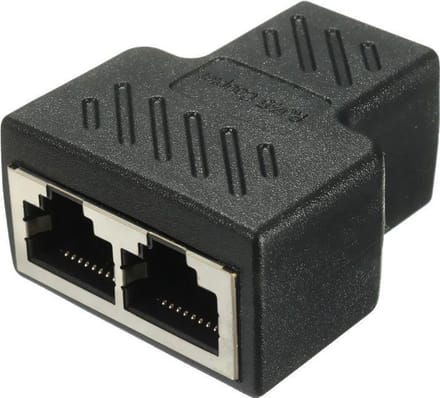 RJ45 Splitter 1 naar 2 Netwerk Adapter - Connector - LAN splitter