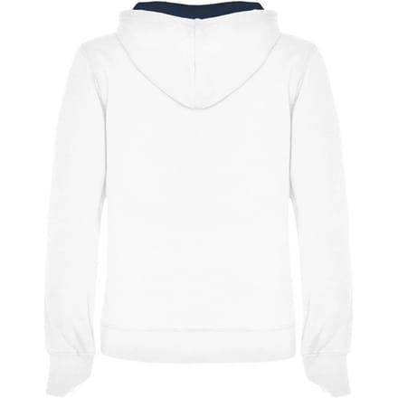 Roly Dames/Dames Urban Hooded Polycotton Sweatshirt (Wit/Zwaar Blauw)