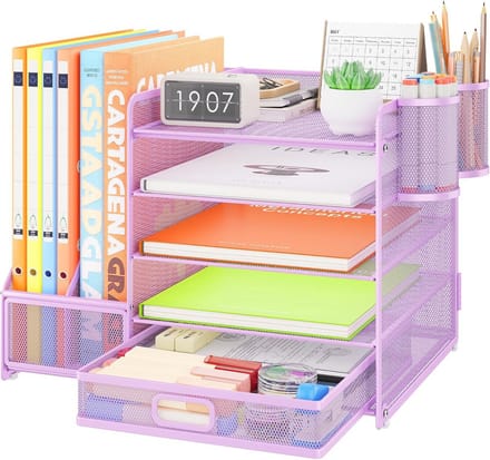 Bureau Organizer met Archiefkast en 5 Verdieningen voor Thuis en School