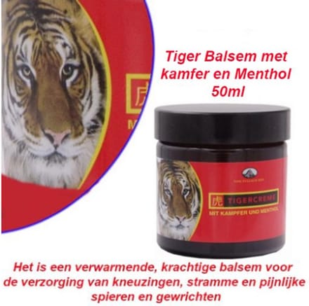 4-Potten Tiger Balsem met Kamfer en Menthol 50ml