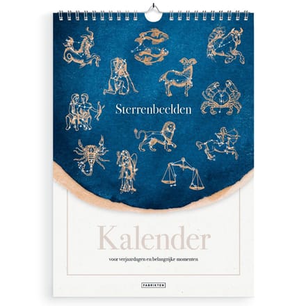 Fabrikten Verjaardagskalender Sterrenbeelden - A4 - Astrologie