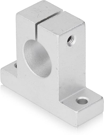 Set van 4 Lineaire Railondersteuning voor 25mm Stang - Aluminium Klem voor Beweging en Stabiliteit