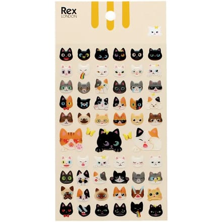 3D-stickers Rex London Quirky Cats