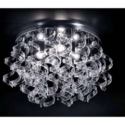 Metallux Kristallen plafondlamp, Ø 70 cm