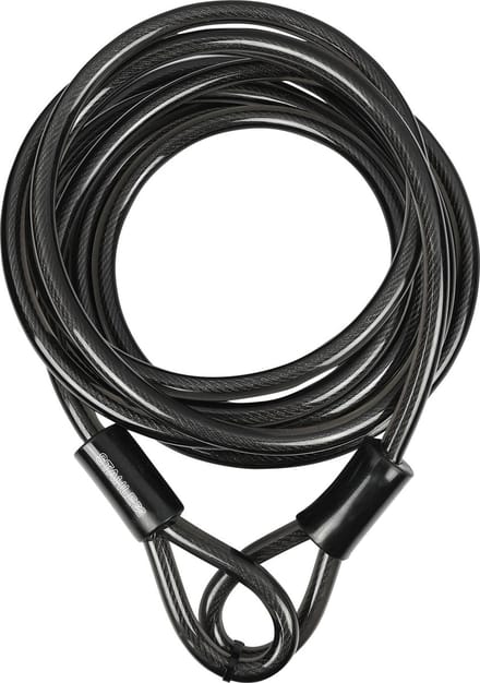 Stahlex Staalkabel met lussen - 5 meter x 12 millimeter - geplastificeerd - kabelslot - terraskabel