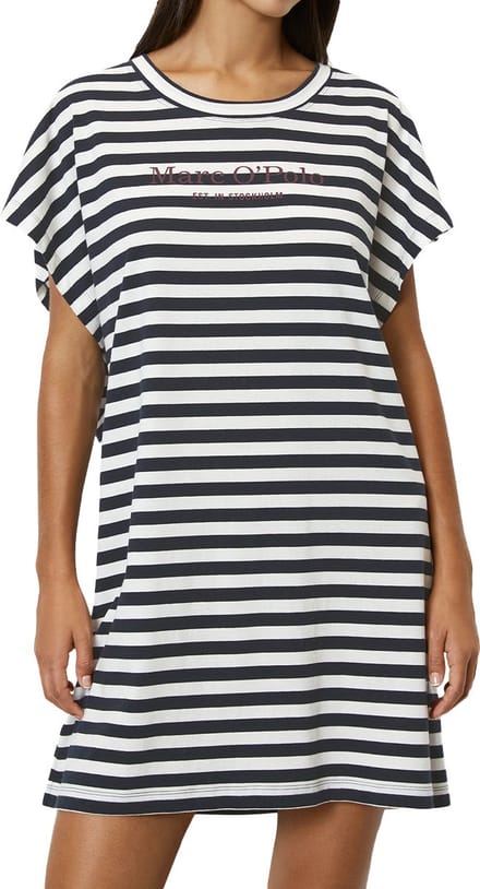 MARC O'POLO LONGSHIRT DARK NAVY/WHITE XS