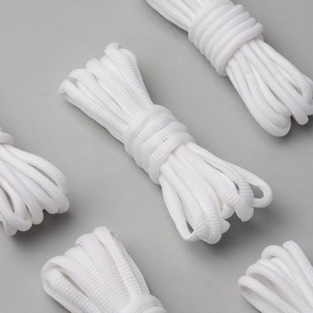 120cm Sneaker Ronde Veters - Rond - Round - White- Laces- Sneaker Veters -120cm -Kleur: Wit