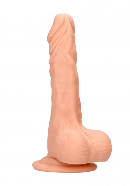 Realistische Dildo met Ballen 27 cm - Huidskleur