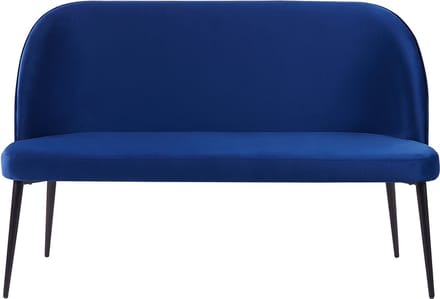 OSBY - Tweezitsbank - Marineblauw - Fluweel