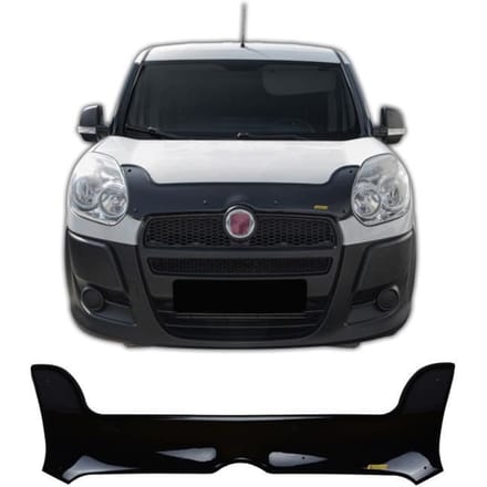 Motorkap Deflector - SCOUTT - Fiat Doblo 2011-2015 - ABS - Eenvoudige Installatie - Zwart zwart