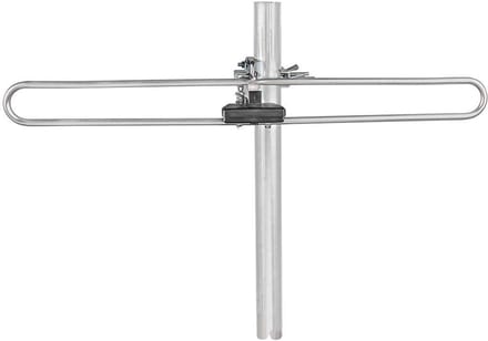 DAB+ Buitenantenne - Passief - Ontvangstbereik 0-50 km - Versterking 4 dB - Aluminium