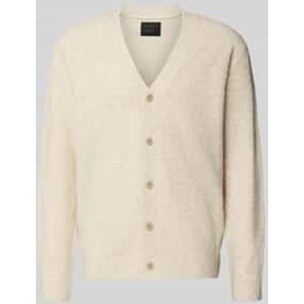 Regular fit gebreid jack met wol Model 'BLASIMON'