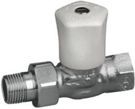 Regelklep - Verwarmingsklep - Verwarming regelen - Dubbele O-ring afdichting - 1/2 inch - Rood vernikkeld