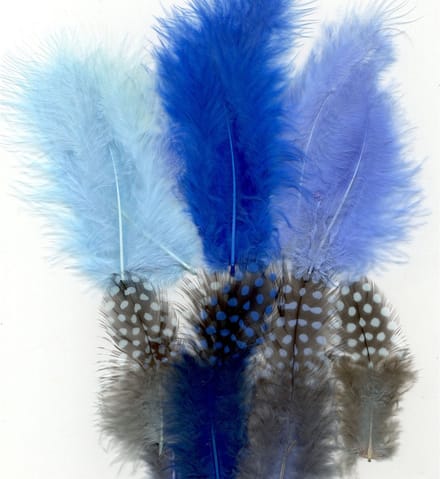 Vaessen Creative Marabou - feathers & guinea fowl - 5-13cm - Boy