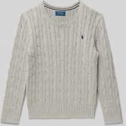 Gebreide pullover met ribboorden