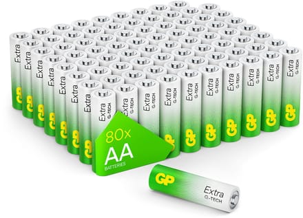 GP Extra - Alkaline Batterijen - AA - LR06 - 80 stuks