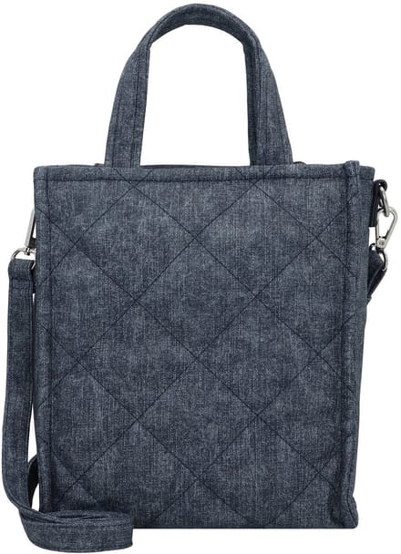 TOM TAILOR Schoudertas Handtas Wanessa Zip Tote Bag Denim Blue Blauwgrijs