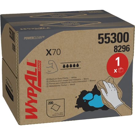 WypAll X70 8296 multi purpose poetsdoeken 8296 Draagdoos Wit 1-laags (8296)
