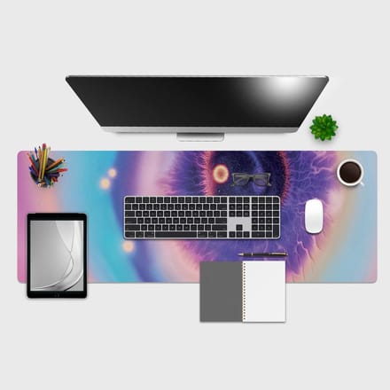 Bureau Onderlegger - Bureau Mat - Bureau Beschermen - Antislip Ontwerp - 120x40 cm - Galaxy Eye
