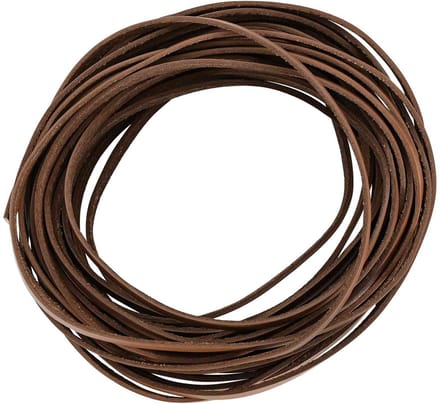 vidaXL - Leren - riem - 1 - Bruin - 200 - x - 0,8 - cm - Leer