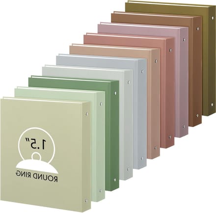 Ringbanden met Pockets - Map met Ringen - Documenten Organiseren - Twee Interne Vakken - 10 stuks - Multicolor