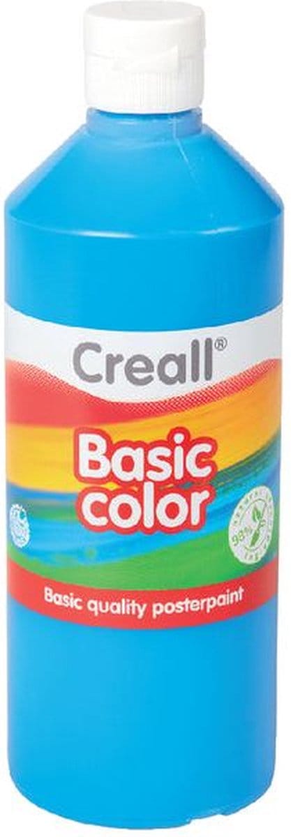 Plakkaatverf creall basic blauw 500ml | 6 stuks
